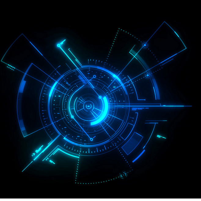 科技感圓形UI背景的設(shè)計(jì)與應(yīng)用
